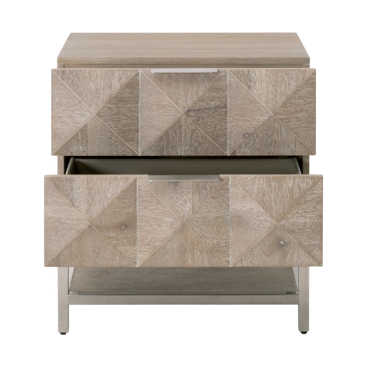 Atlas 2-Drawer Nightstand, by Essentials for Living, 23.5" width x 26.25" height x 19" depth View 2