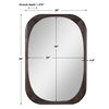 Sheldon Mid-Century Mirror, by Uttermost, 26" width x 38" height x 1.37" depth thumbnail 3