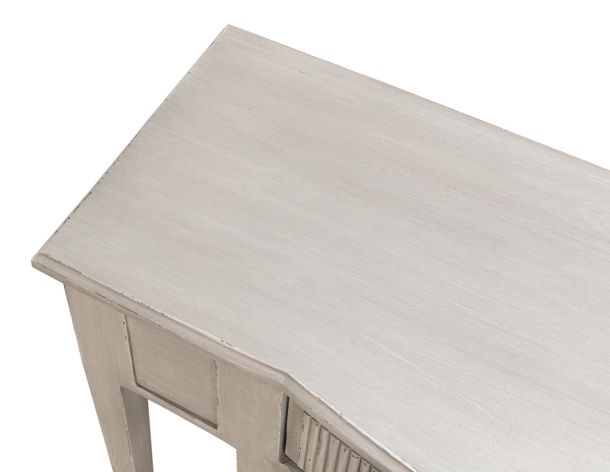 Madora Bungalow Console Table  Grey, by Sarreid, 1'3" length x 4' width x 2'9" height View 11