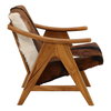 Norcross Occasional Chair Brown, Accent Chair by Dovetail, 28.7" width x 32" height x 32" depth thumbnail 3