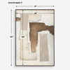 Interference Hand Painted Canvas, by Uttermost, 3'5" width x 4'11" height x 2" depth thumbnail 3
