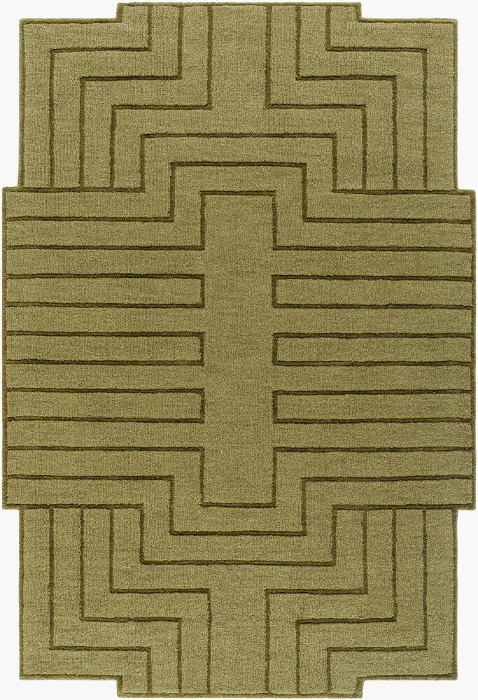 Mystique Handmade Rug, by Surya, 1'6" length x 1'6" width