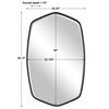 Duronia Black Iron Mirror, by Uttermost, 22.25" width x 36.13" height x 1.75" depth thumbnail 3
