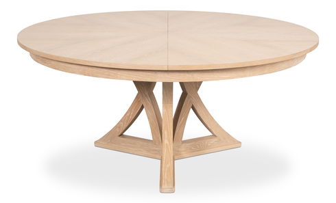 Casual Jupe Dining Table,Bleached Oak,Lg
