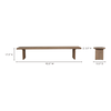 Koshi Bench Sandblasted Amber Oak thumbnail 10