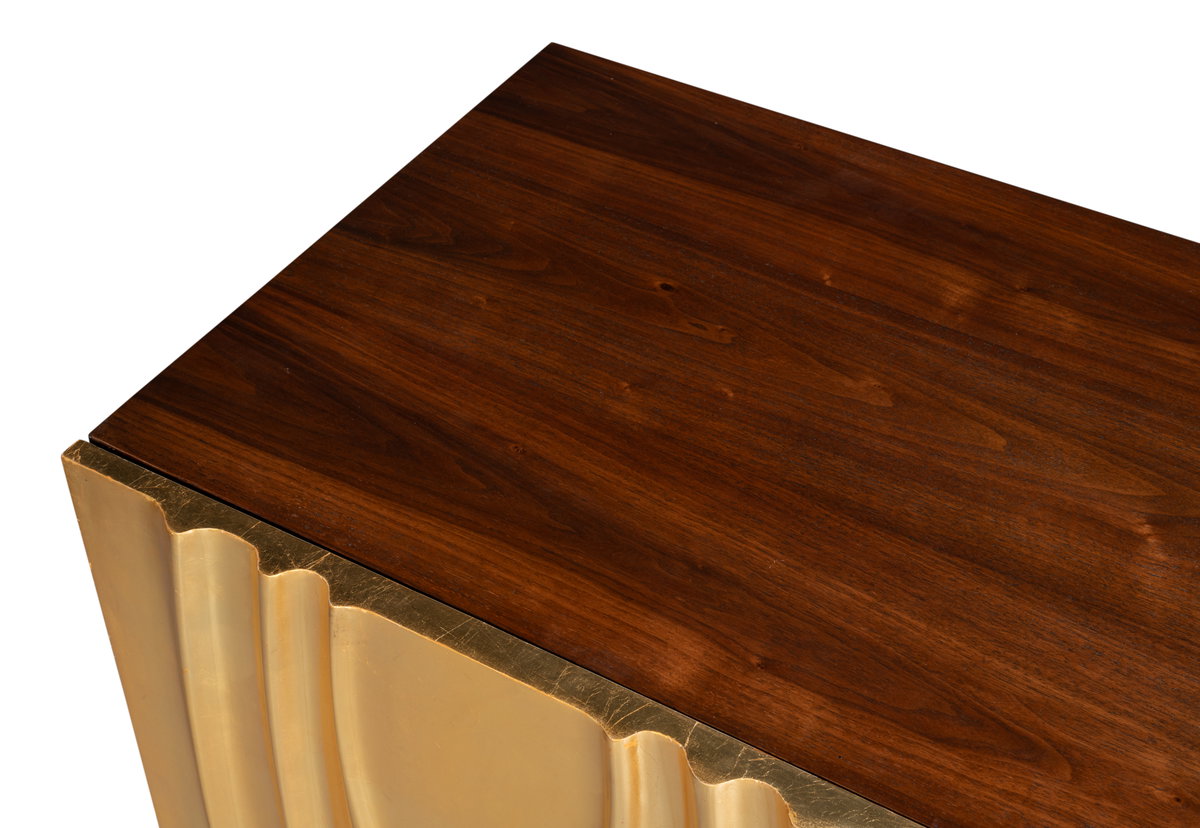 Capriole Credenza, by Sarreid, 1'8" length x 7'2" width x 3' height View 10