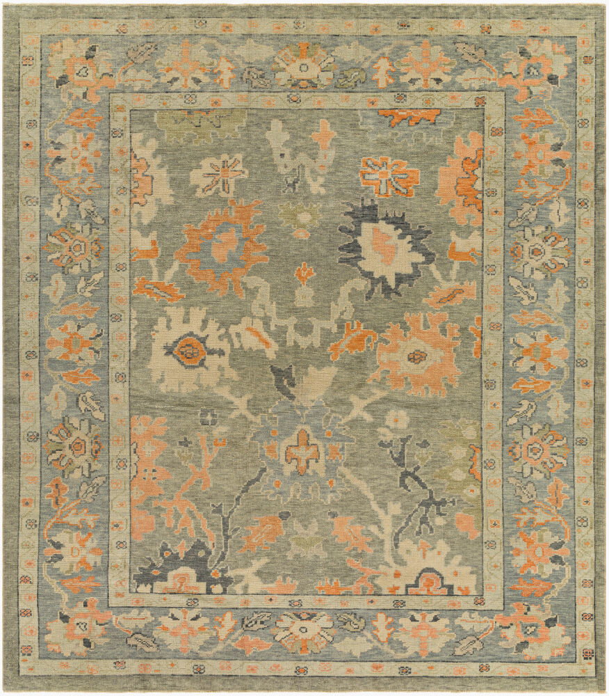 Antique One of a Kind Handmade Rug, by Surya, 9'6" length x 8'4" width