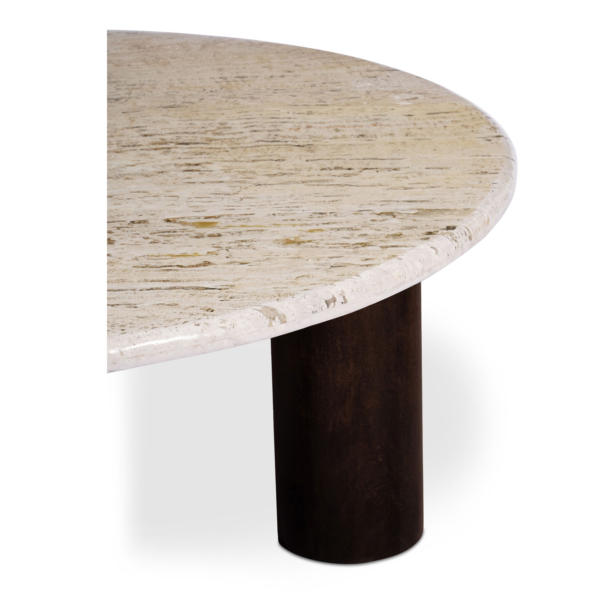 Landon Coffee Table Beige Travertine, by Moe's Home, 42" width x 16.14" height x 42" depth View 8