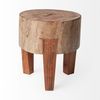 Asco 15'H Rustic Solid Reclaimed Wood Stool thumbnail 3