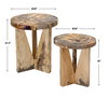 Nadette Natural Nesting Tables Set/2, Side & End Table by Uttermost, 18" width x 21.3" height x 18" depth thumbnail 3