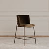 Early Bar Stool Faux Green Mohair thumbnail 5