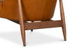 Pindar Armchair, Leather, New Tan, Seating by Sarreid, 30" length x 31" width x 30" height thumbnail 6
