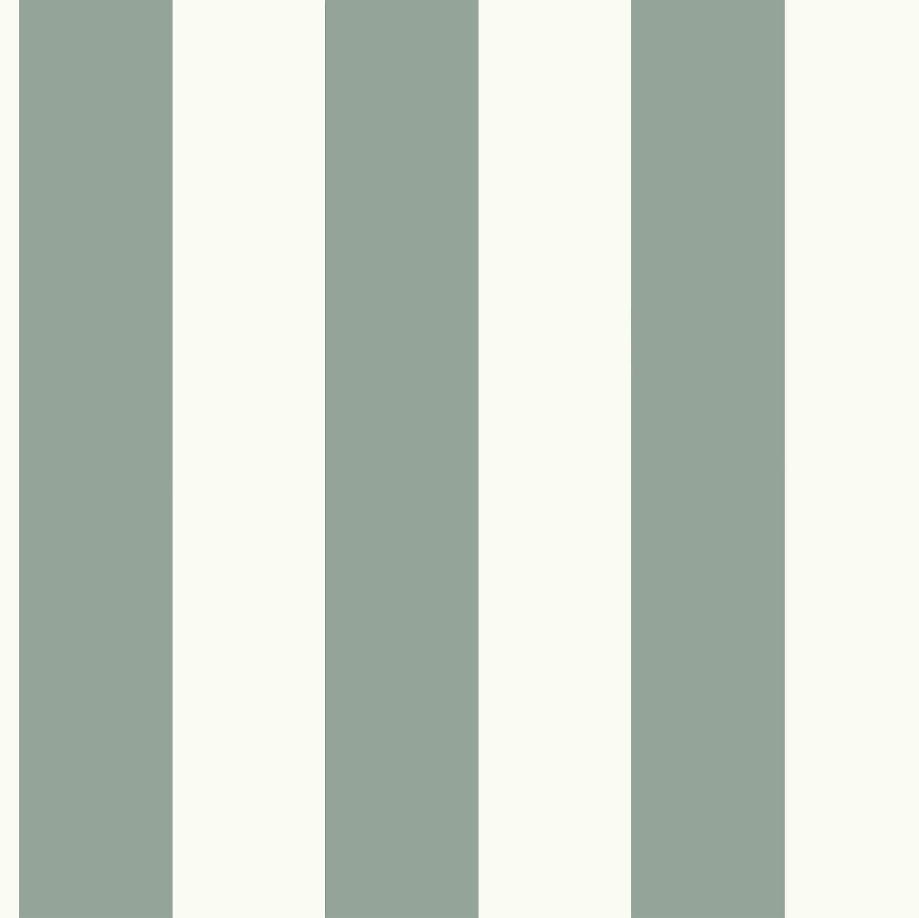 Awning Stripe Green & White Wallpaper large image 