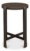 *Forged Slats Side Table/Moleskin, Side & End Table by Sarreid, 18" length x 18" width x 25" height thumbnail 2
