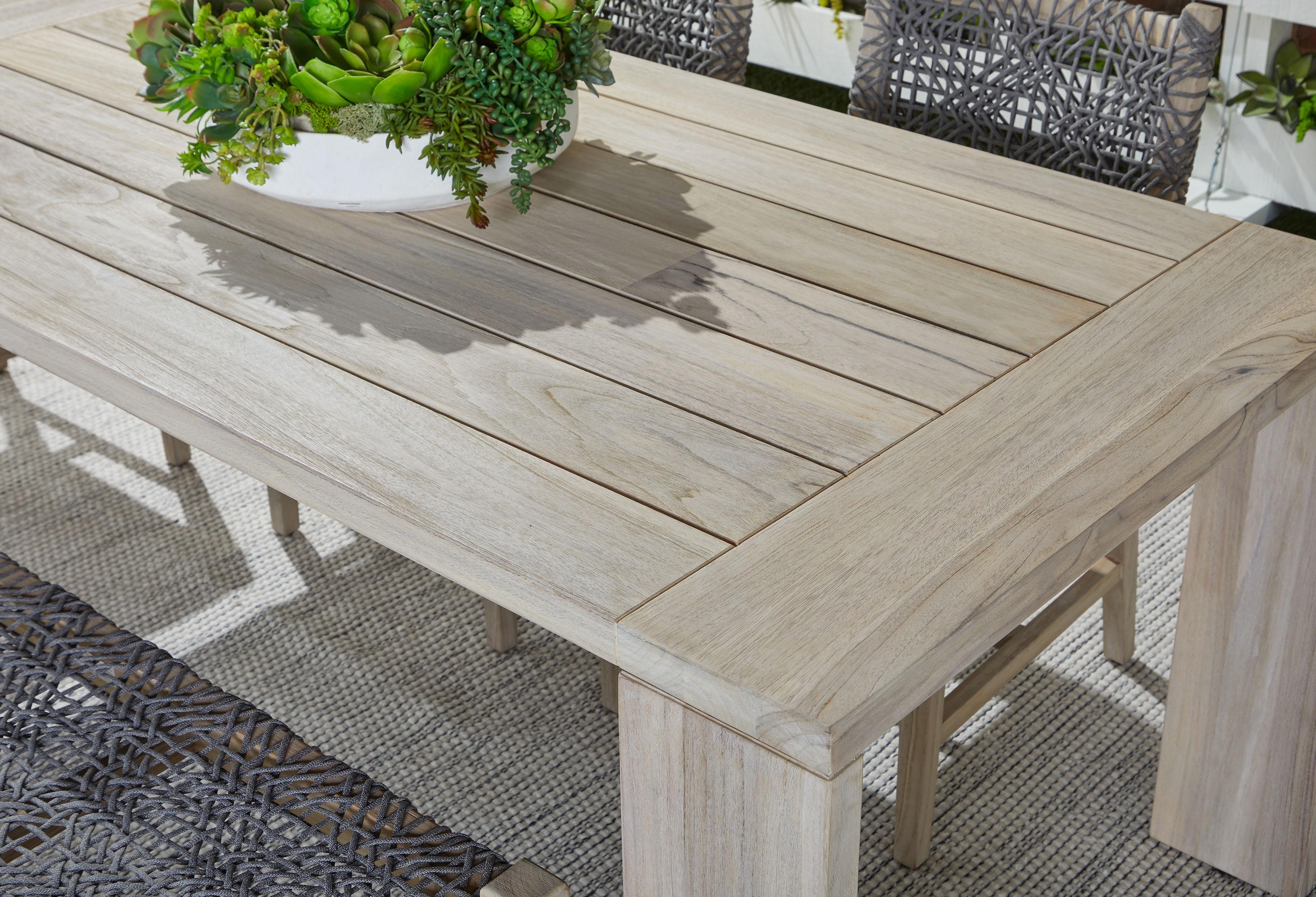 Costa Outdoor Bench, Ottoman by Essentials for Living, 52" width x 18.5" height x 17.5" depth View 4