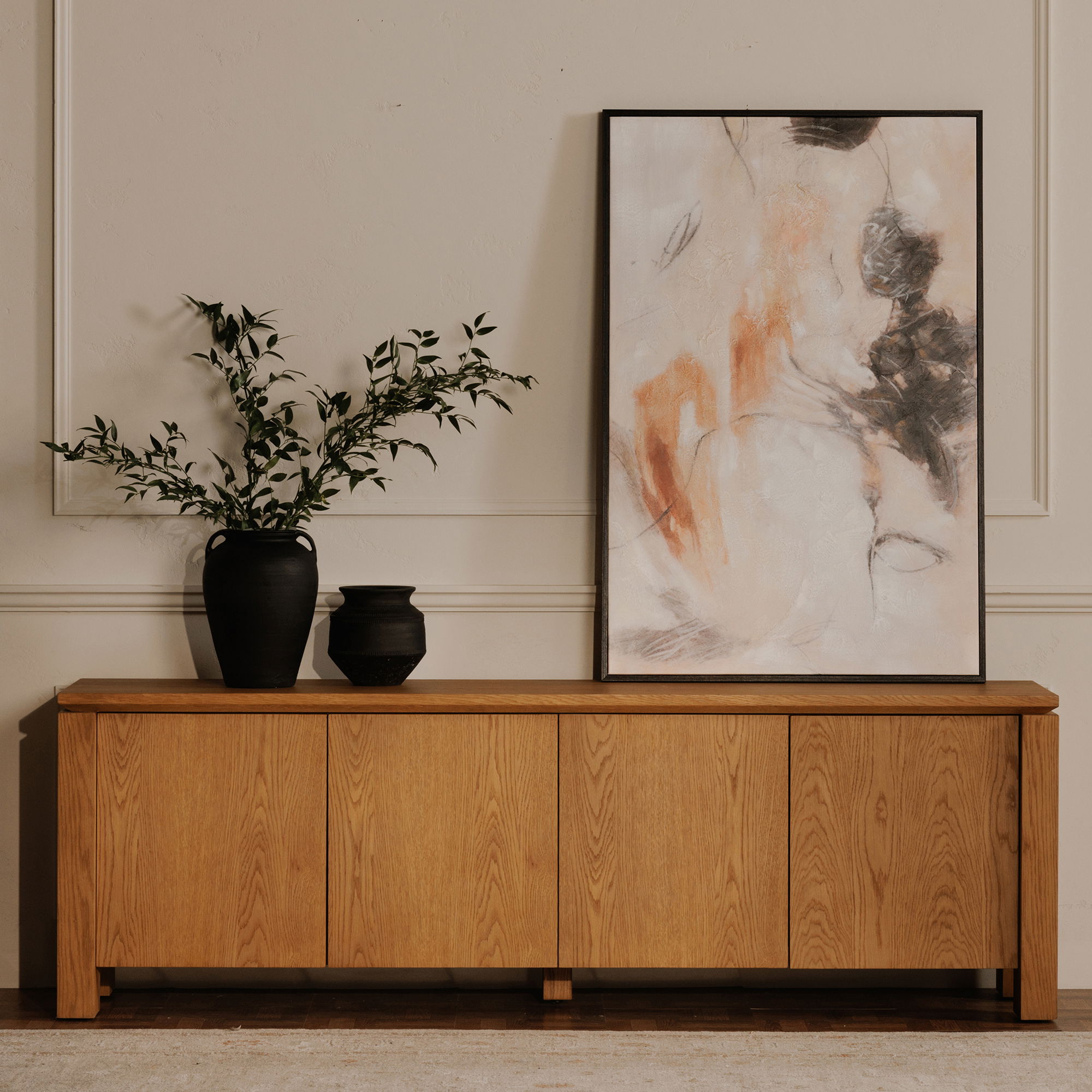 Brook Media Unit Country Oak large image 