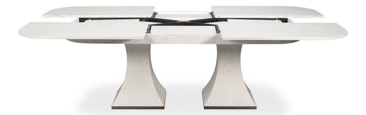 Gramercy Park Jupe Table, by Sarreid, 3'7" length x 6'7" width x 2'6" height View 2