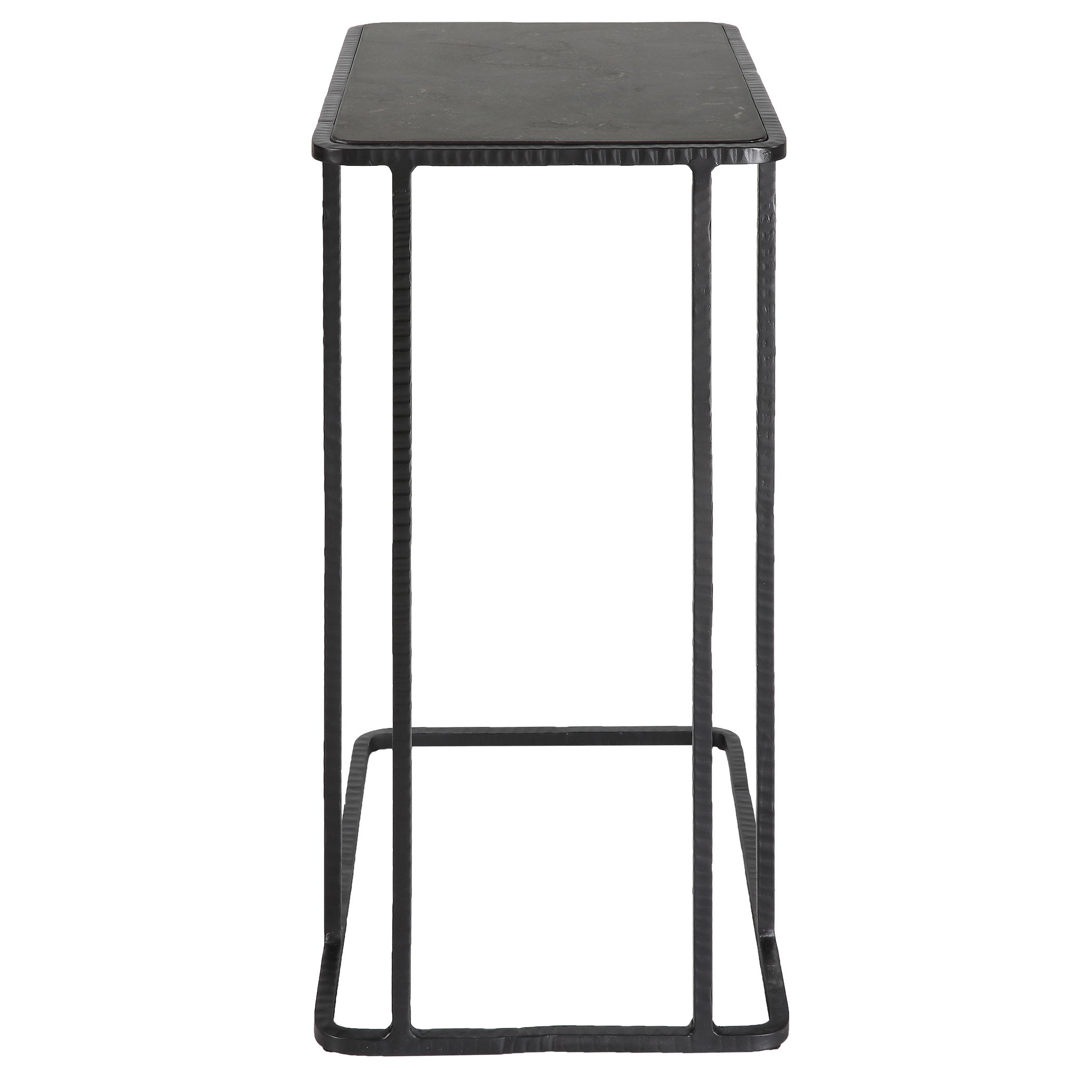 Cavern Stone & Iron Accent Table large image 