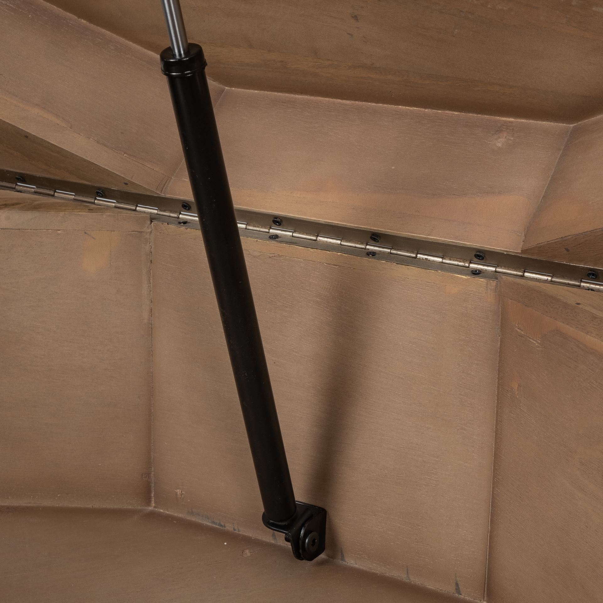 Arreto Hexagonal Hinged Solid Wood Top and Base Coffee Table large image 