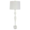 Helena Slender White Table Lamp, by Uttermost, 14" width x 36" height x 14" depth thumbnail 5