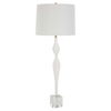 Helena Slender White Table Lamp, by Uttermost, 14" width x 36" height x 14" depth thumbnail 5