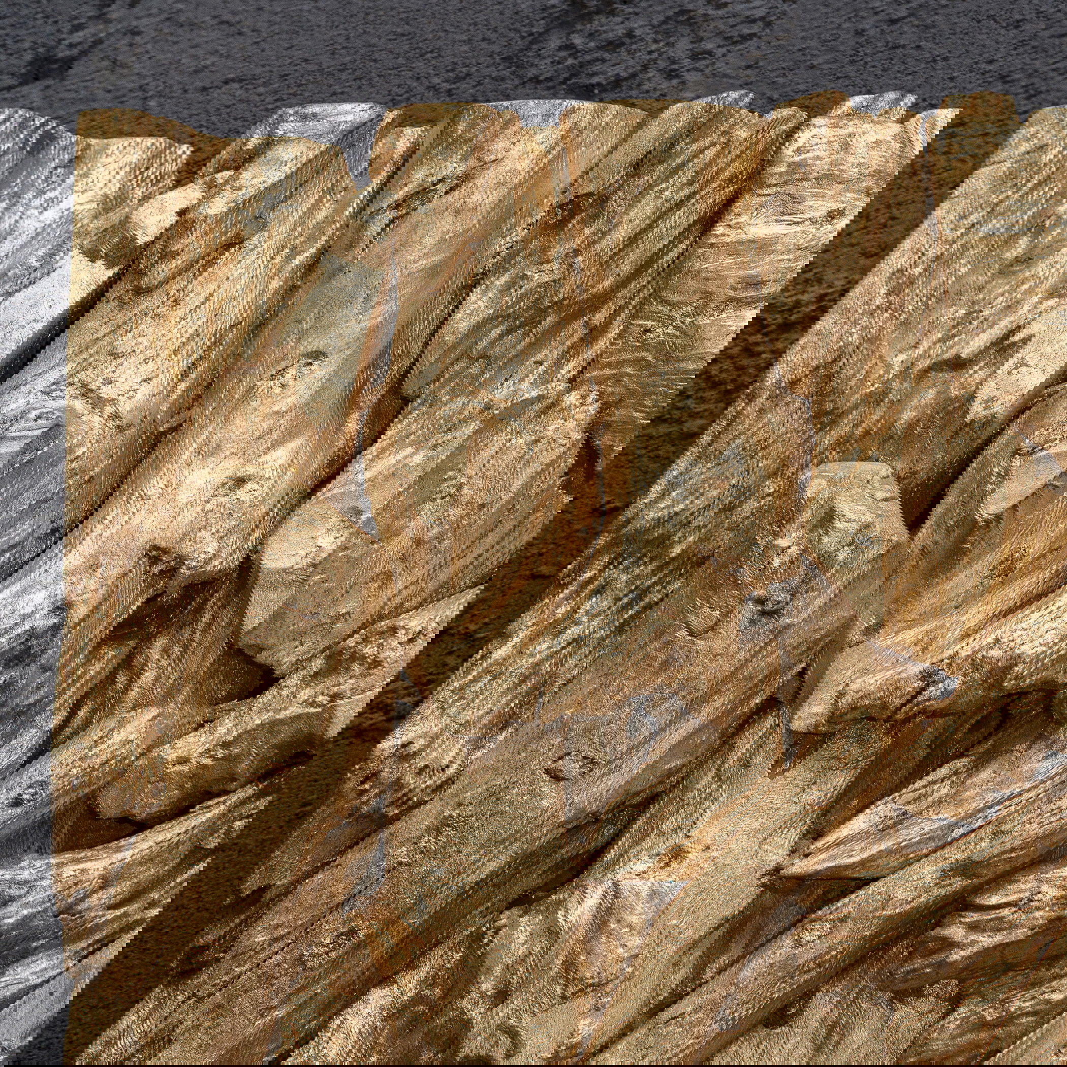 Rio Gold Wood Wall Décor large image 