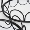 Lenore Round Metal/Mirror Tray Black (Set of 2) thumbnail 4