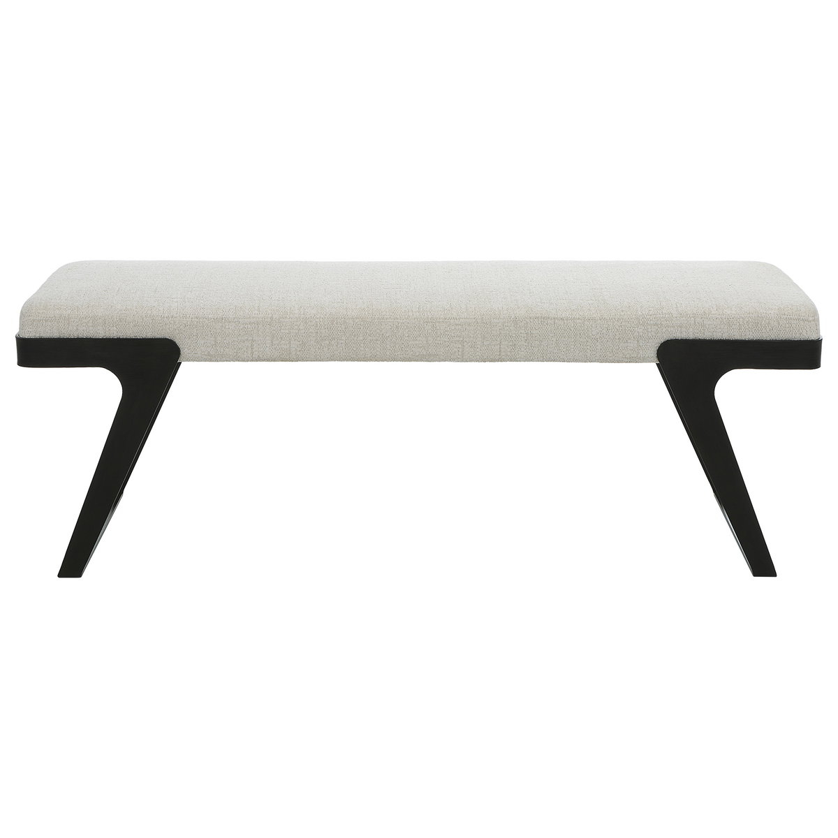 Hover Modern Bench, Furniture by Uttermost, 53" width x 19" height x 16" depth View 1