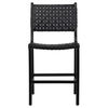 Dale Counter Stool Black Leather Black Frame, Counter & Bar Stool by Dovetail, 20" width x 41" height x 22.5" depth thumbnail 2