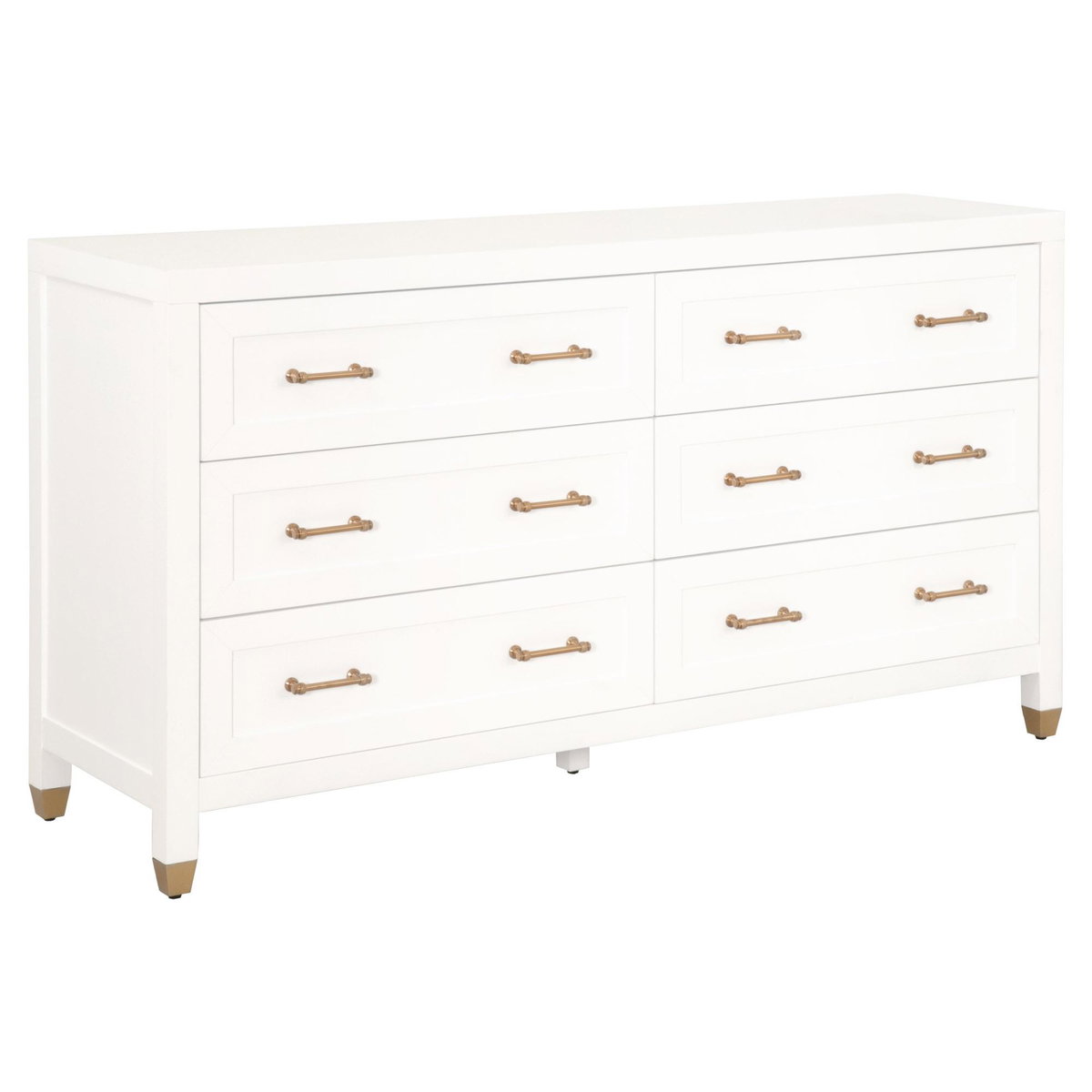 Stella 6-Drawer Double Dresser, by Essentials for Living, 66" width x 36" height x 20" depth View 3