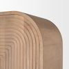 Sorina Reverse Fluted Light Brown Wood Curio Cabinet thumbnail 8