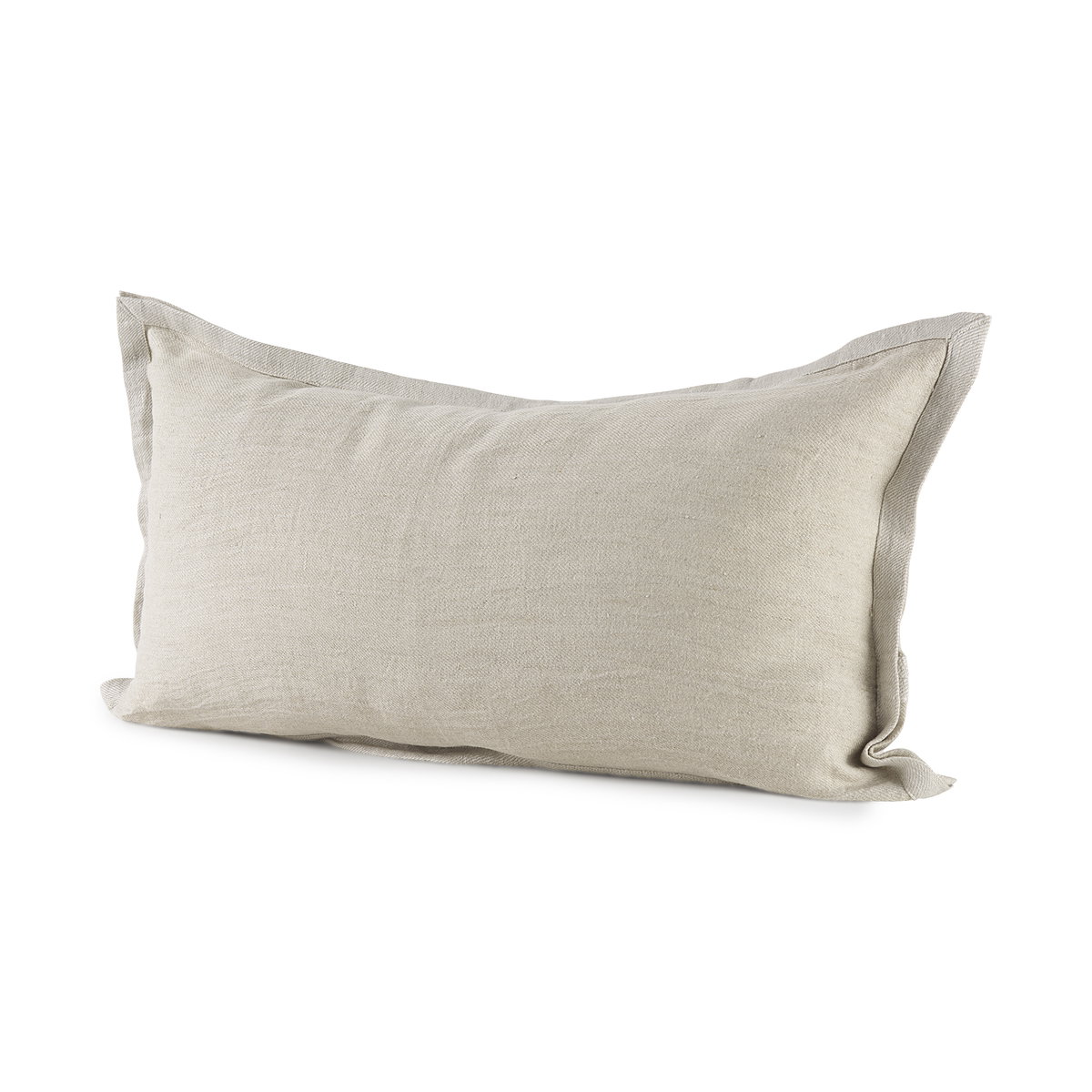 Mae 14L x 26W Beige Fabric Decorative Pillow Cover, by Mercana, 14" length x 26" width x 0.2" height View 1