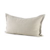 Mae 14L x 26W Beige Fabric Decorative Pillow Cover, by Mercana, 14" length x 26" width x 0.2" height thumbnail 1
