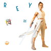Star Wars Episode IX Rey Giant Wall Decals, by York Wall, 3' length x 1'5.25" width x 0.02" depth thumbnail