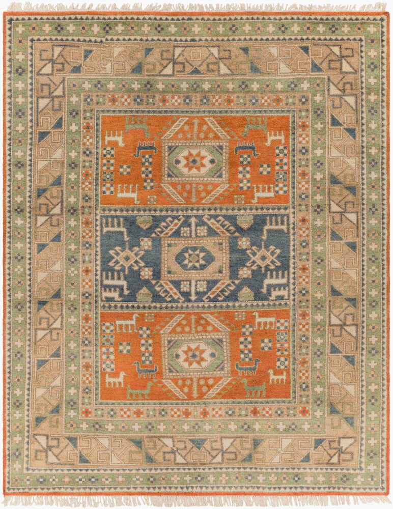 Isparta Handmade Rug, by Surya, 1'6" length x 1'6" width