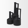 Burton 10.8H Small Matte Black Ceramic Jug Vase thumbnail 12