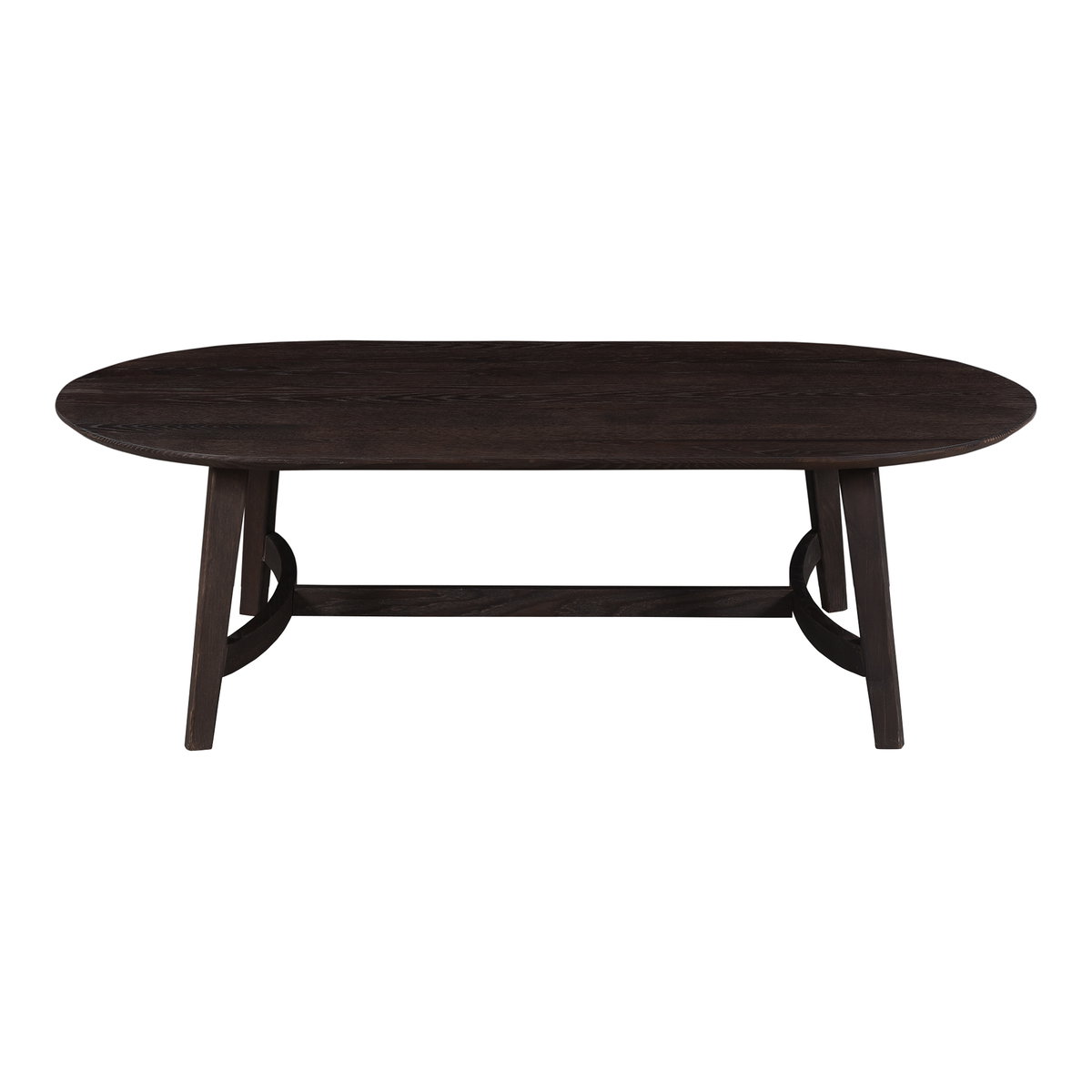 Trie Coffee Table Dark Brown, by Moe's Home, 54" width x 17" height x 28" depth View 1