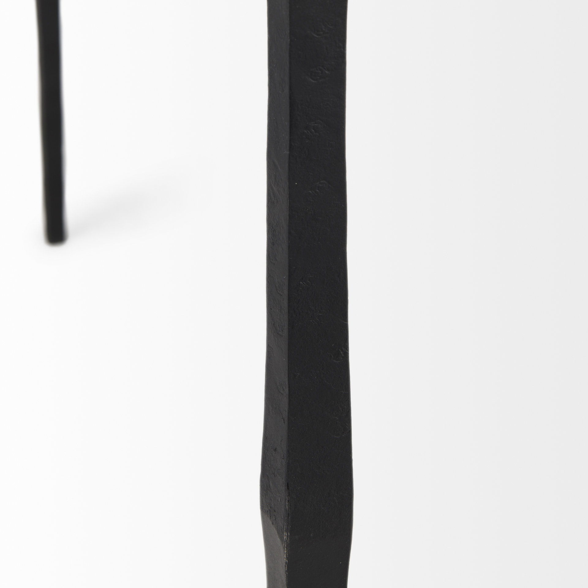 Timothy  48.0 X 8.0 X 30.0 Ebony Black Iron Console Table large image 
