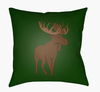 Moose Accent Pillow, Decorative Pillow by Surya, 18" length x 18" width thumbnail