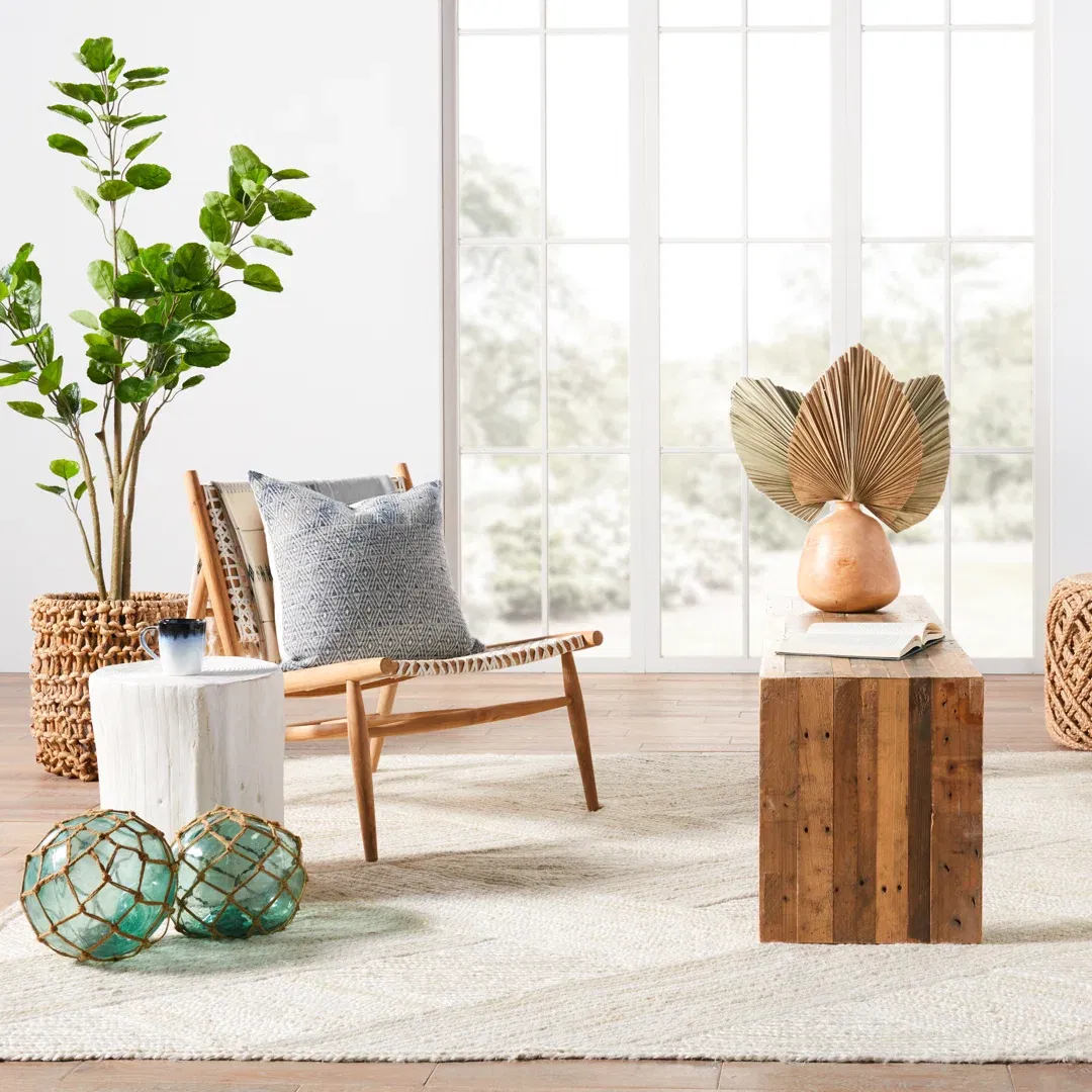 Dawes Natural Trellis Ivory Area Rug (5'X8') large image 
