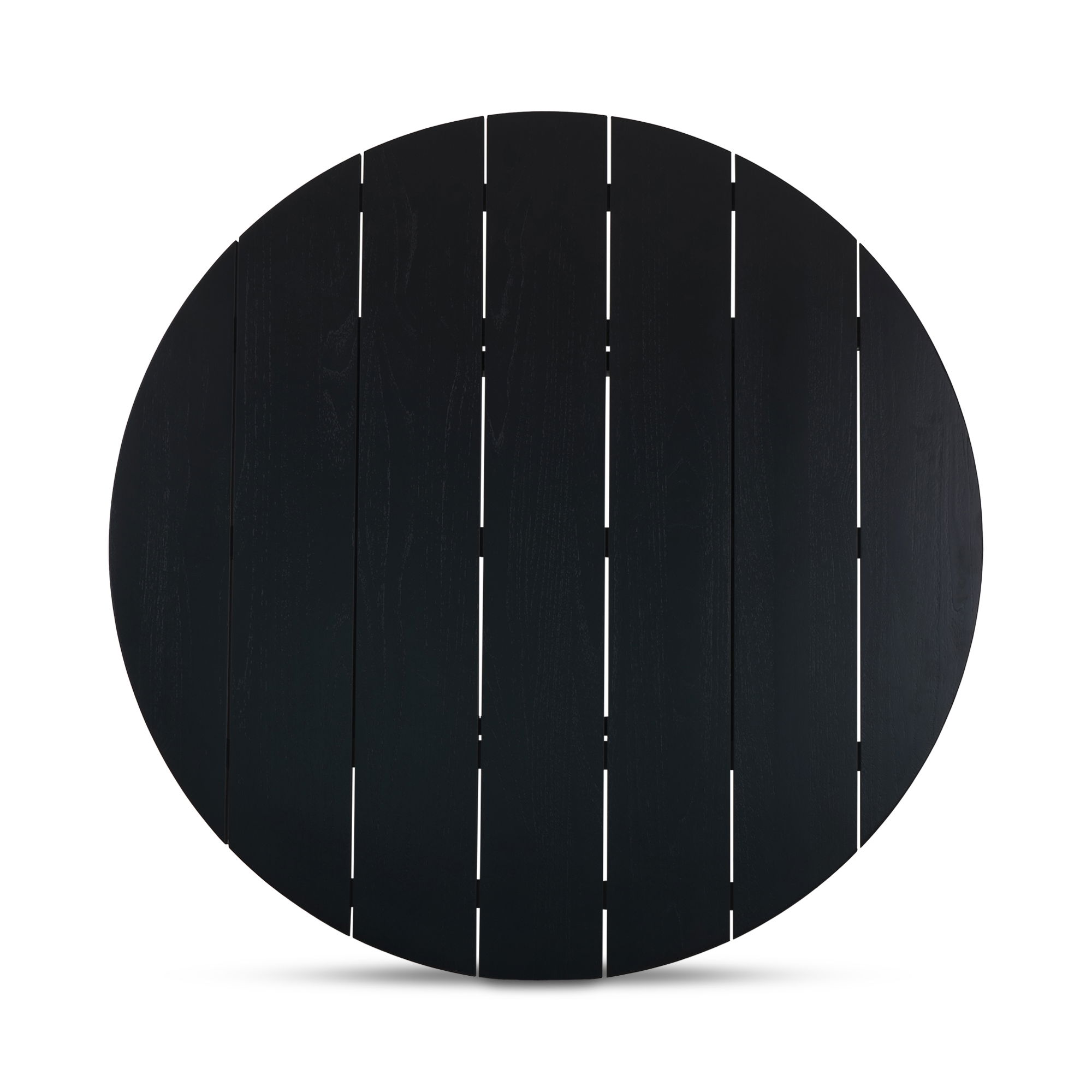 Delta Round Outdoor Dining Table Black large image 