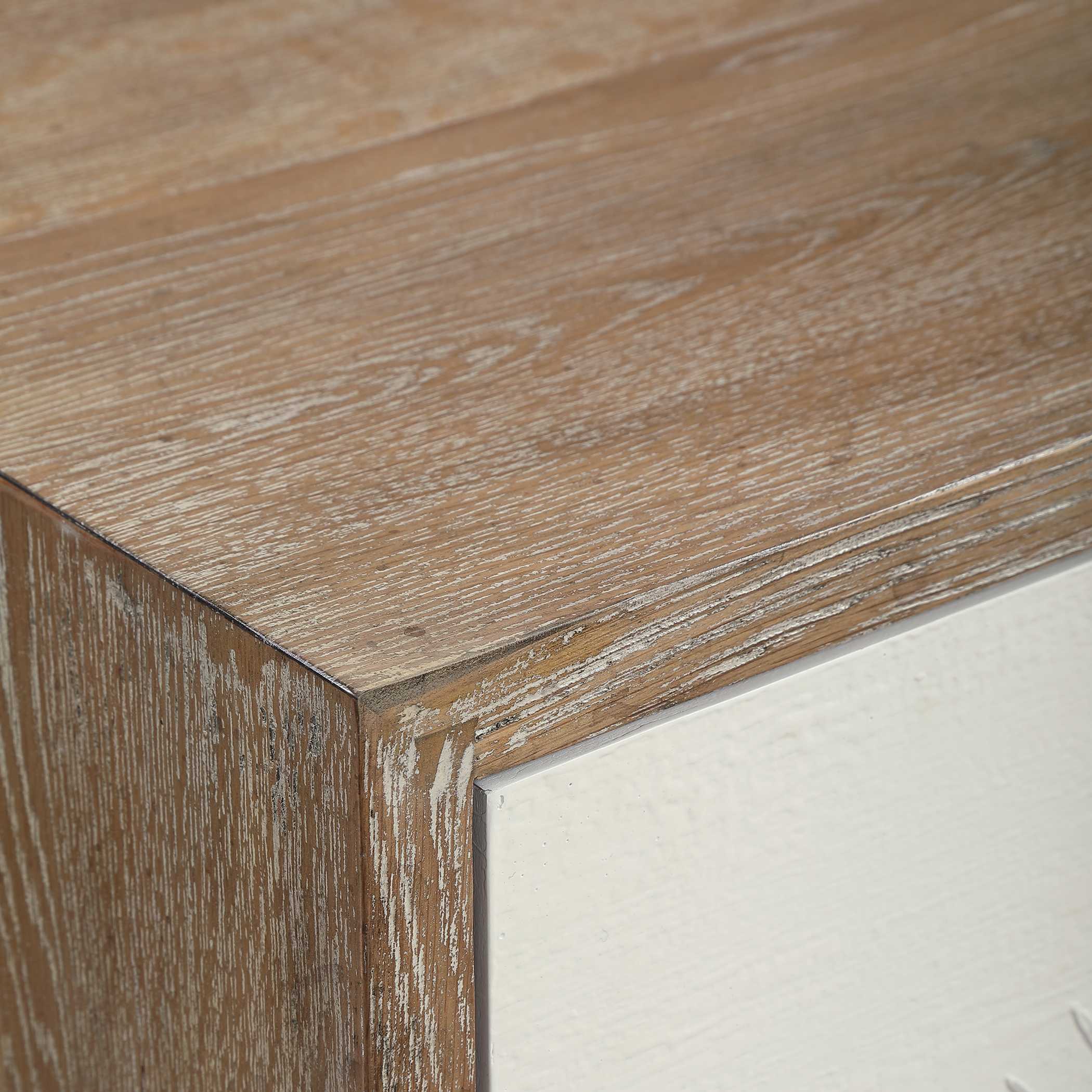 Dani 4 Door White Cabinet, Furniture by Uttermost, 48" width x 34.12" height x 18" depth View 8