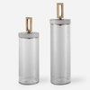 Hayworth Seeded Glass Containers Set/2, Vase by Uttermost, 6" width x 22" height x 6" depth thumbnail 1