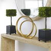 Jimena Gold Ring Sculptures Set/2, Figurines & Statue by Uttermost, 14.25" width x 14" height x 2" depth thumbnail 2