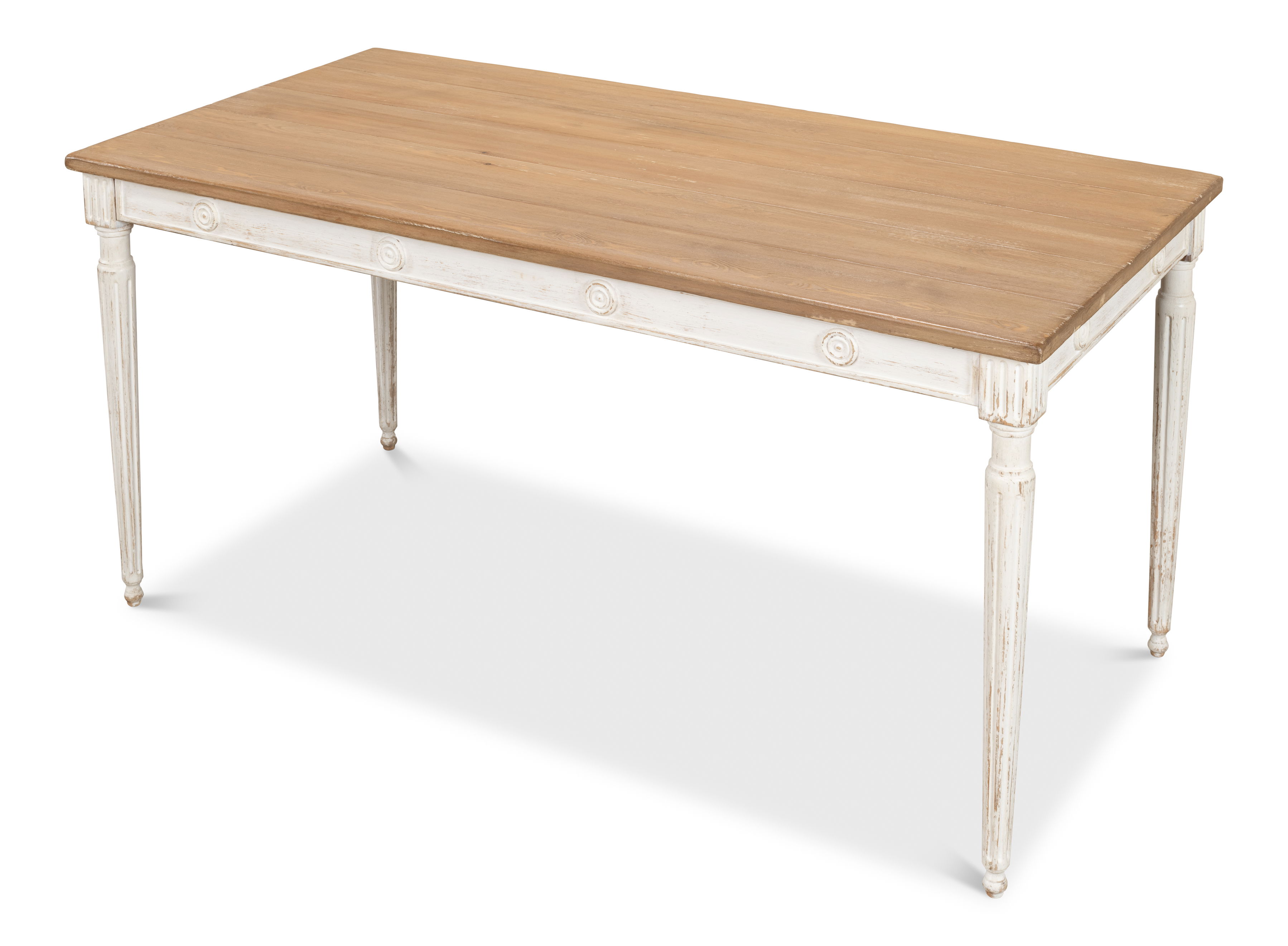Lady's Dining Table, by Sarreid, 63" length x 32" width x 31" height View 10