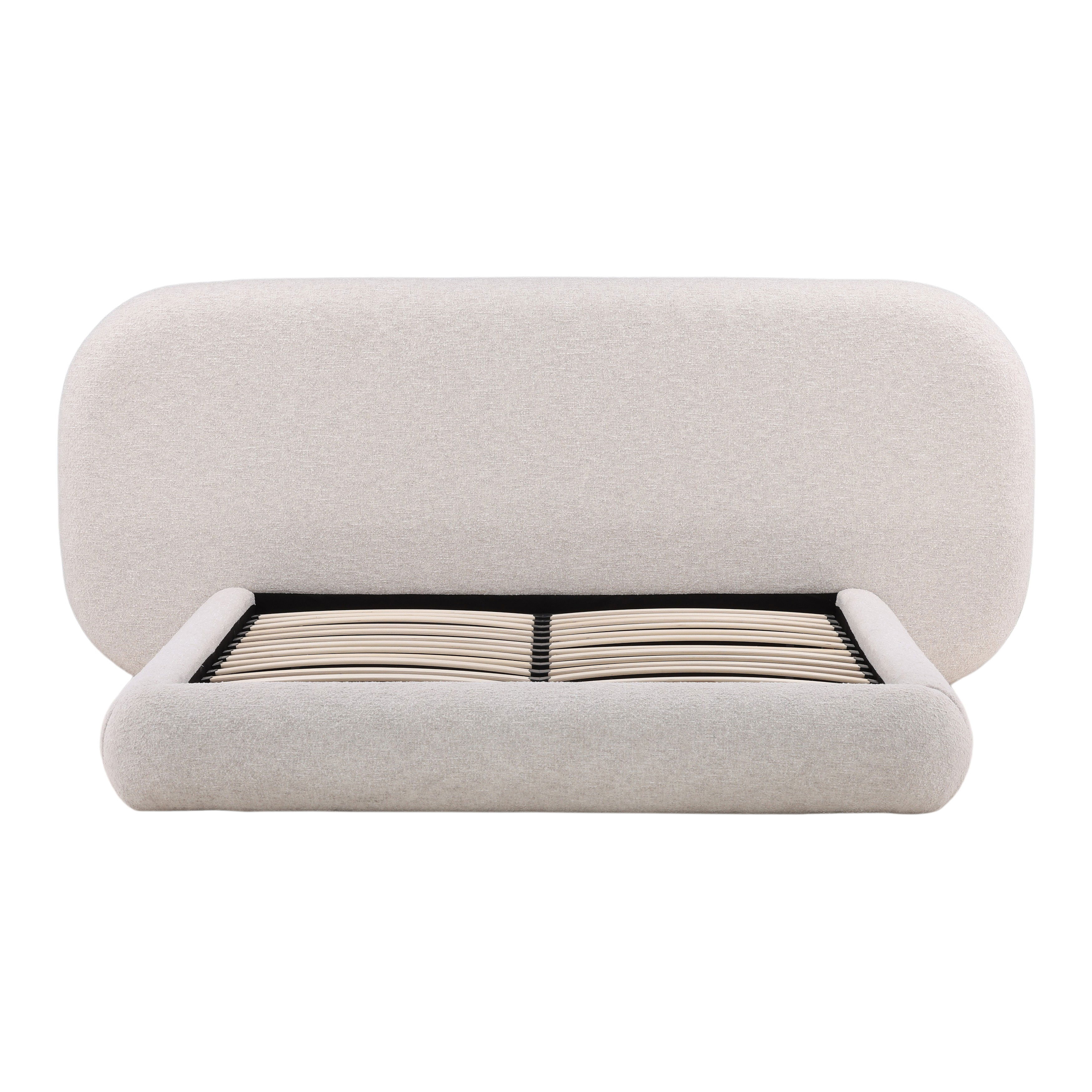 Ringo Bed Queen Cream large image 