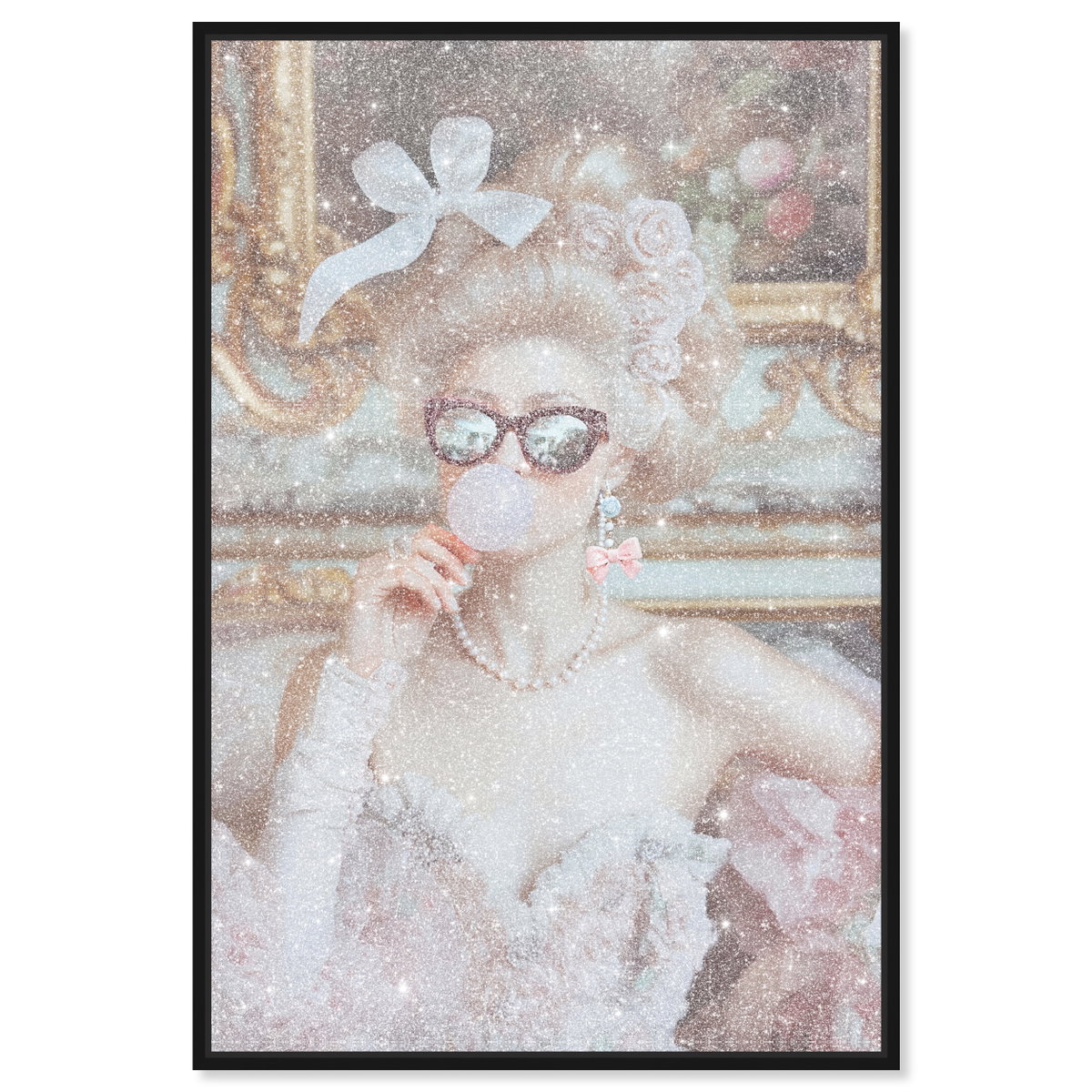 Duchess of Cool I - With Diamond Dust and Glitter (Pink Glitter, Diamond Dust), Art by Oliver Gal,  20x30 View 1