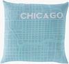 City Maps Accent Pillow Poly, Decorative Pillow by Surya, 22" length x 22" width thumbnail