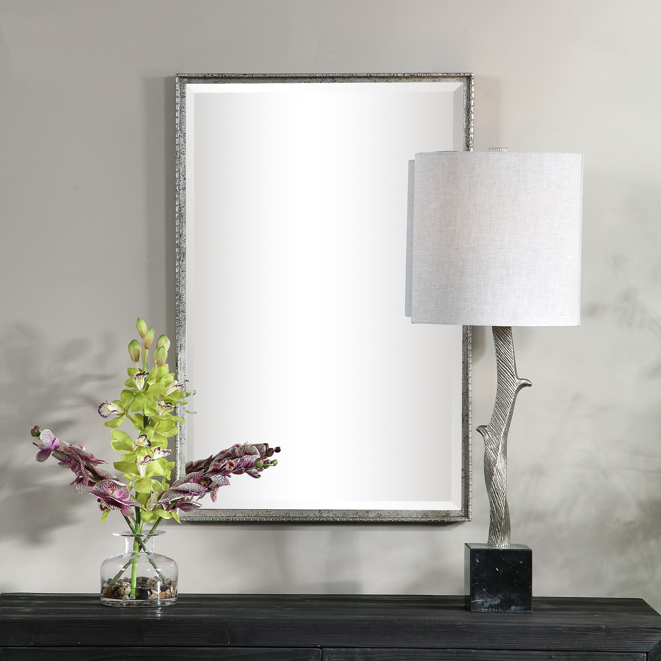 Callan Silver Vanity Mirror large image 