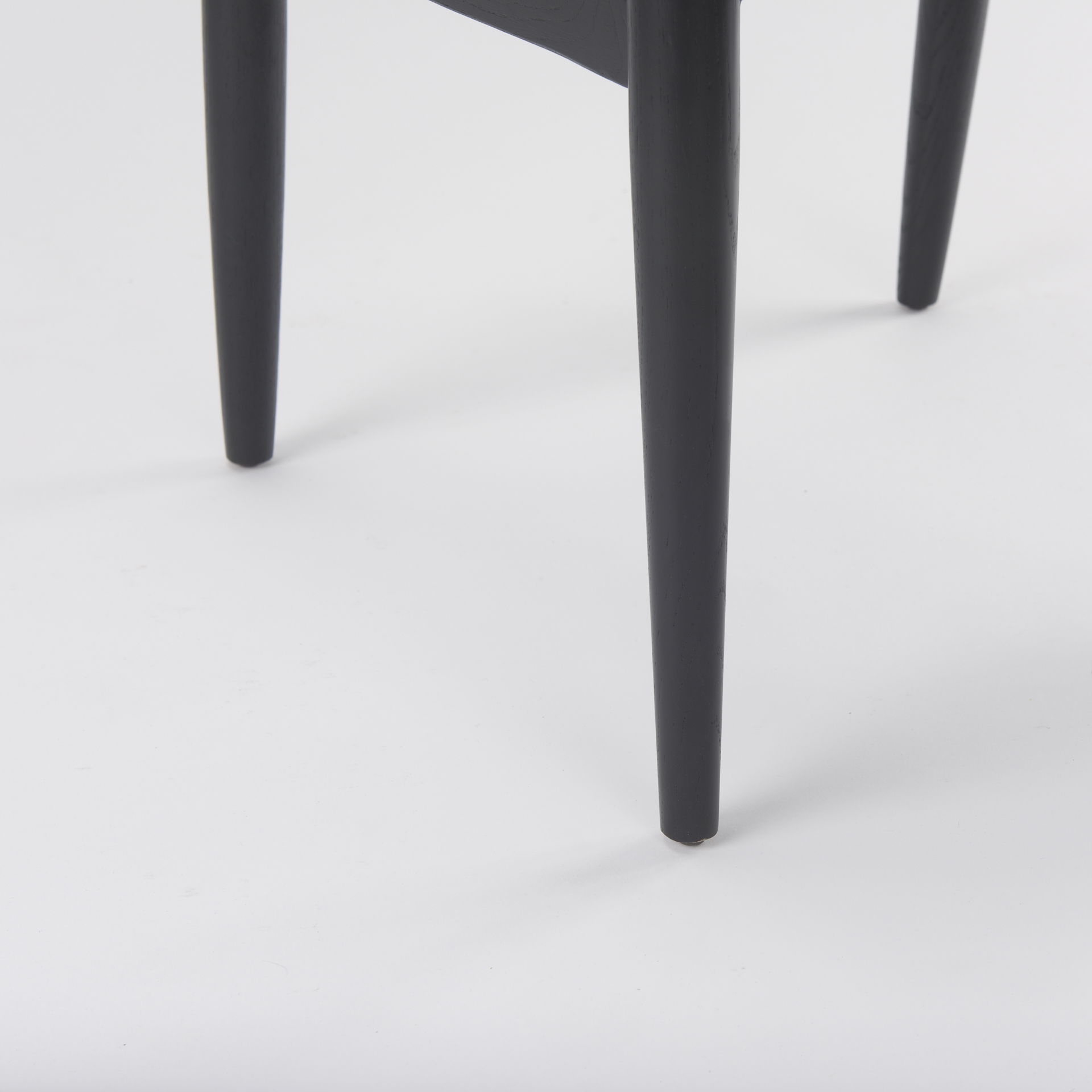 Cline   Gray Fabric with Black Wood Dining Chair large image 